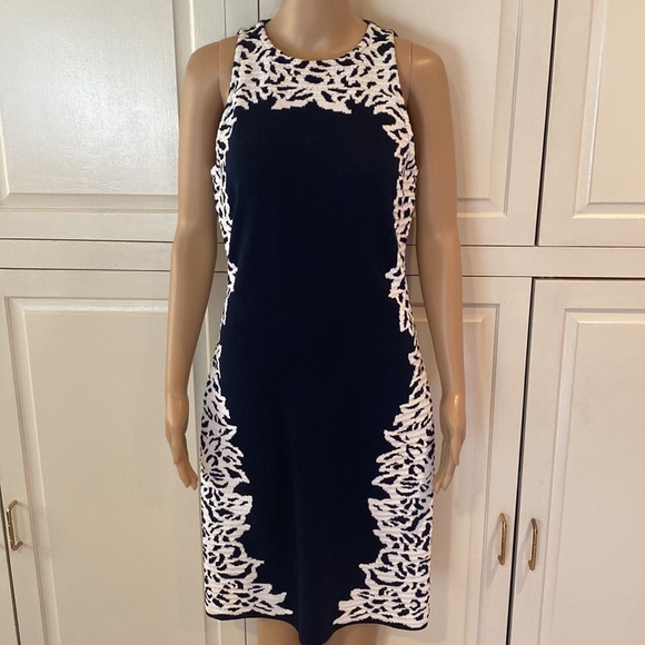 St. John Dresses & Skirts - ST.JOHN Navy Blue with White Outside Design